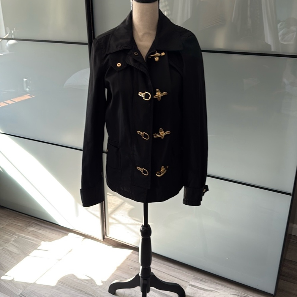 Ralph Lauren Black bomber Jacket with Classic Design